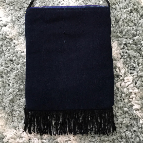 Artisan made 1 of a kind 💙❤️💚Baja print Boho bag - Picture 9 of 13